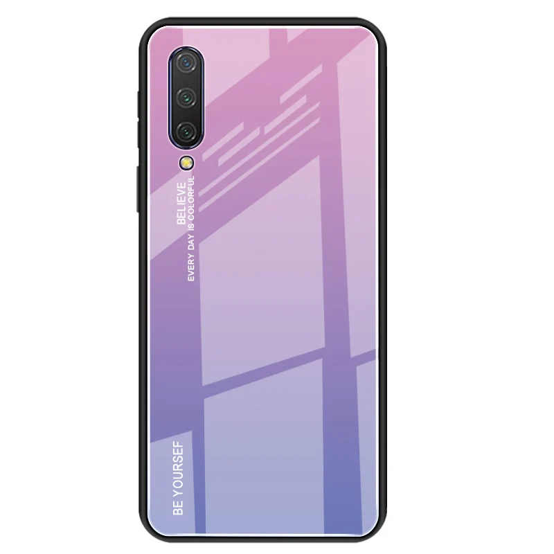 

Luxury Phone Case for XIAOMI MI 9T Case Tempered Glass Back Cover for XIAOMI MI A3 Case, 7 colors