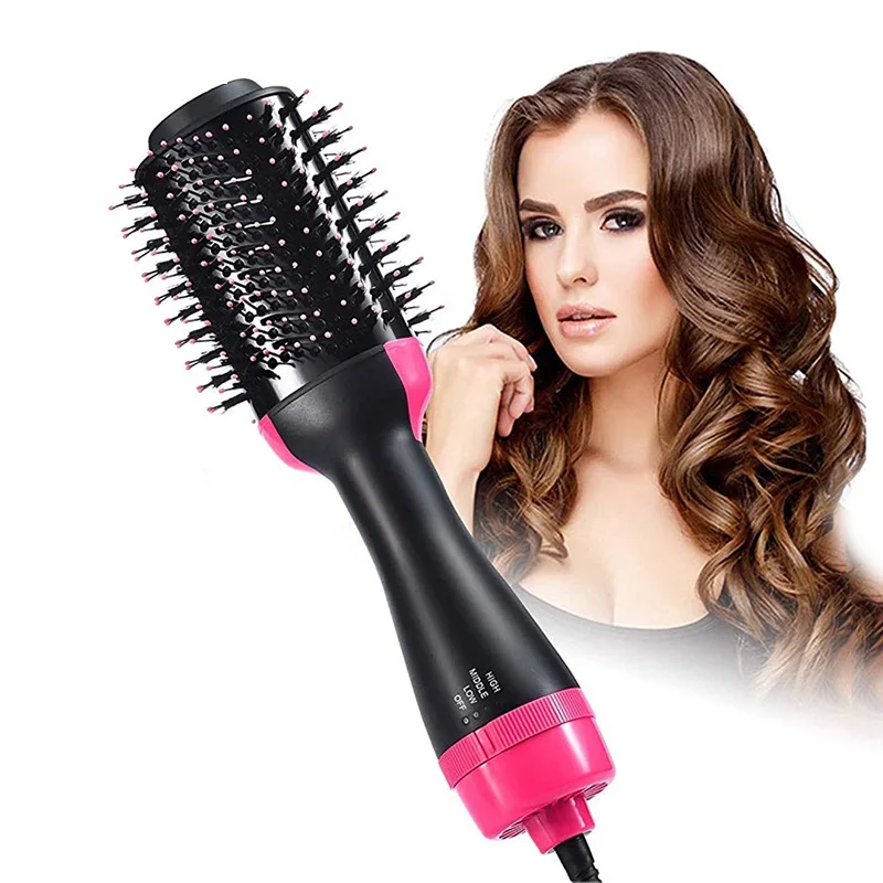 

Hot Sale 3 in 1 Roller Iron Hair Dryer Auto Curling Comb Hair Straigtener Brush Hair Curler Heatless