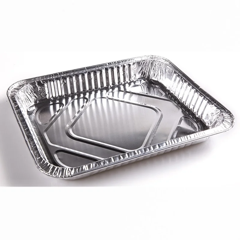 одноразовый противень для гриля home queen. н-р 3шт. лоток из фольги. одноразовый противень из фольги. лоток алюминиевый для выпечки 270х460.