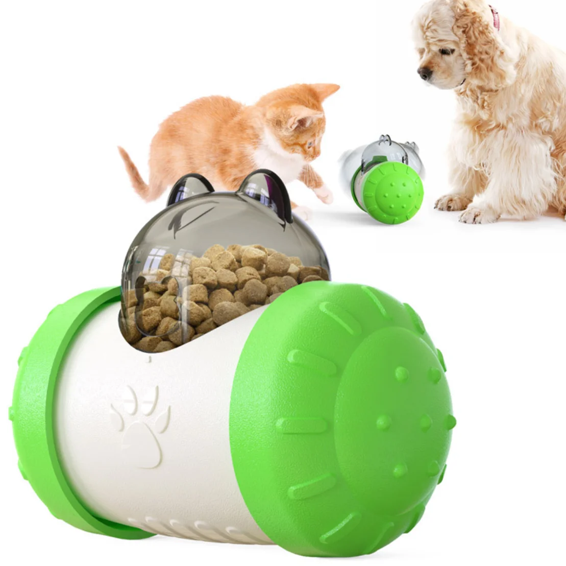 

Dog & Cat IQ Improving Food Dispensing Ball Swing Bear Interactive Chase Toy Pet Treat Leakage Slow Feeder Puzzle Toy Exercise