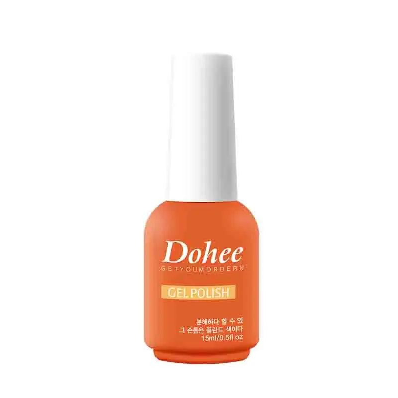 

Wholesale Dohee brand dry fast 15 ML glitter nail polish customized label 36 colors non toxic gel nail polish