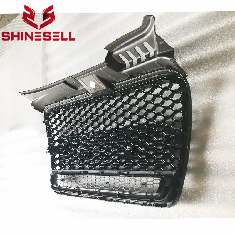 RS4 Style Grill Black Grille without Rings For Audi A4 B7 05 06 07 08