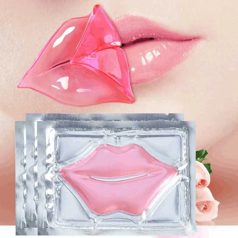 

jiajie private label wholesale lip lightening mask sheet crystal collagen lip mask