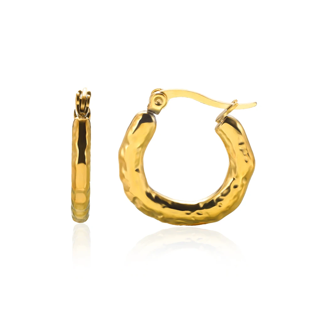 

Stainless Steel Gold Hoop Earrings for Women Hypoallergenic Thick Hoops Earring set Twist Huggie Hoop Earring