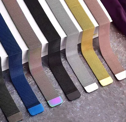 

Magnetic Wristband Stainless Steel 38mm 40mm 42mm 44mm Suitable Watch Series 6/5/4/3/2/1 Smart Watch Strap Milanese Loop, Multi colors