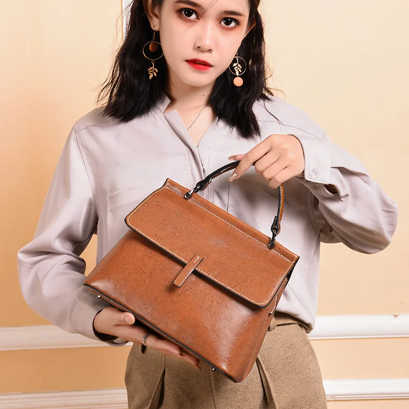 

Messenger Bag Women Leather Handbag European And American Style Female Celebrity With One Drop Shipping