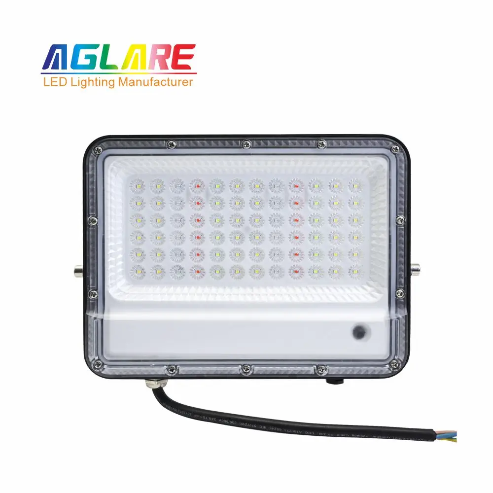 Fast Delivery Dropshiping 50w Light Remote Control Portable Outdoor Garden  Spotlight Rgb Flood Lighting