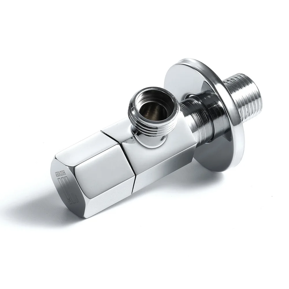 浴室水龙头阀门黄铜镀铬控水角式截止阀淋浴配件三角阀