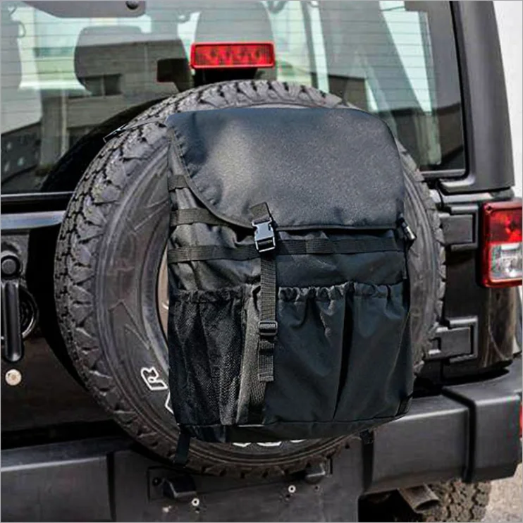 

Storage oxford Bag 4WD Off-road vehicle garbage bag SUV Spare Tire Travel Trash and Gear Hanging bag Garbage Tool Organizer