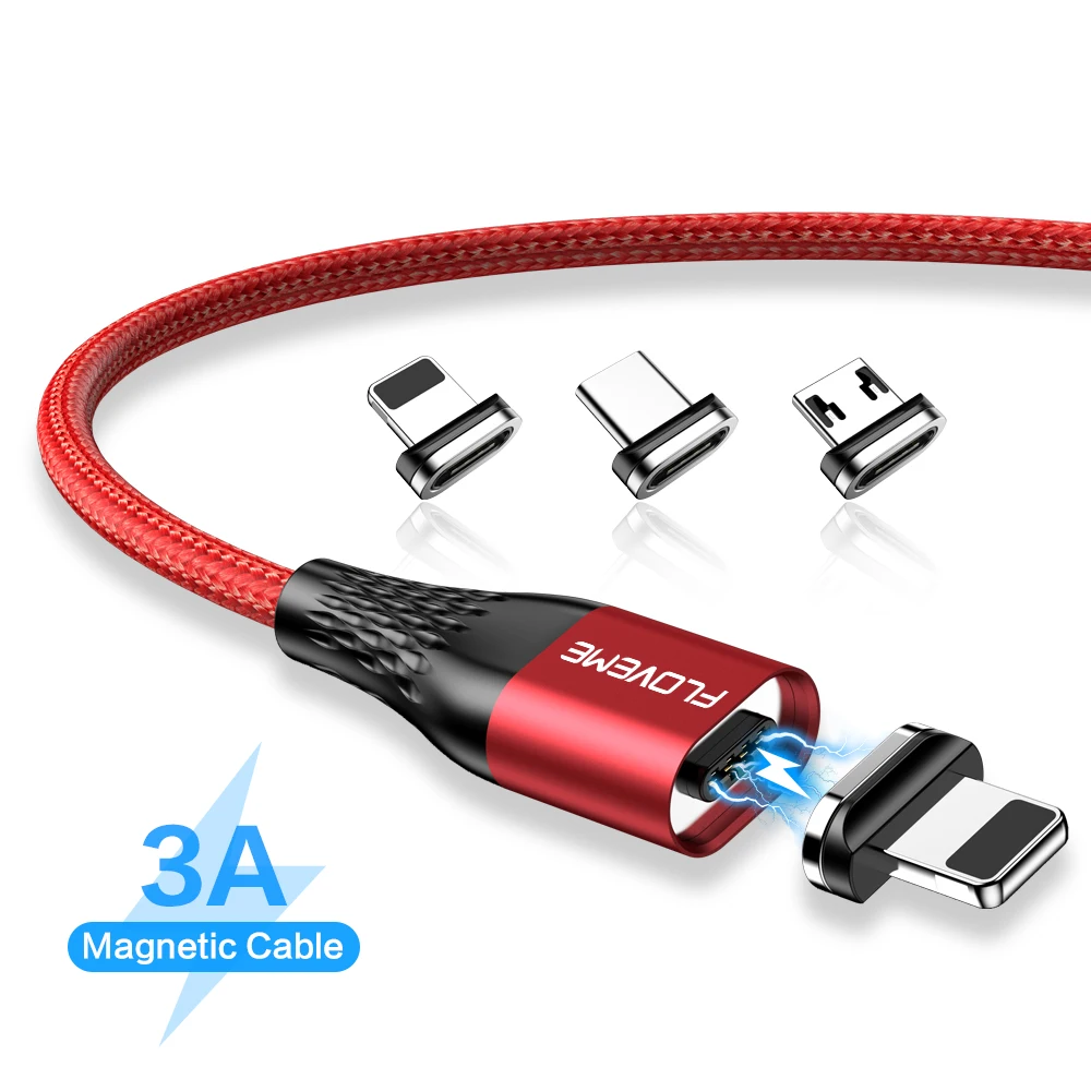 

Free Shipping 1 Sample OK 1 Meter Magnetic Mobile Phone Charger USB Cable FLOVEME Cell Phone Charging Magnet Phone Cable