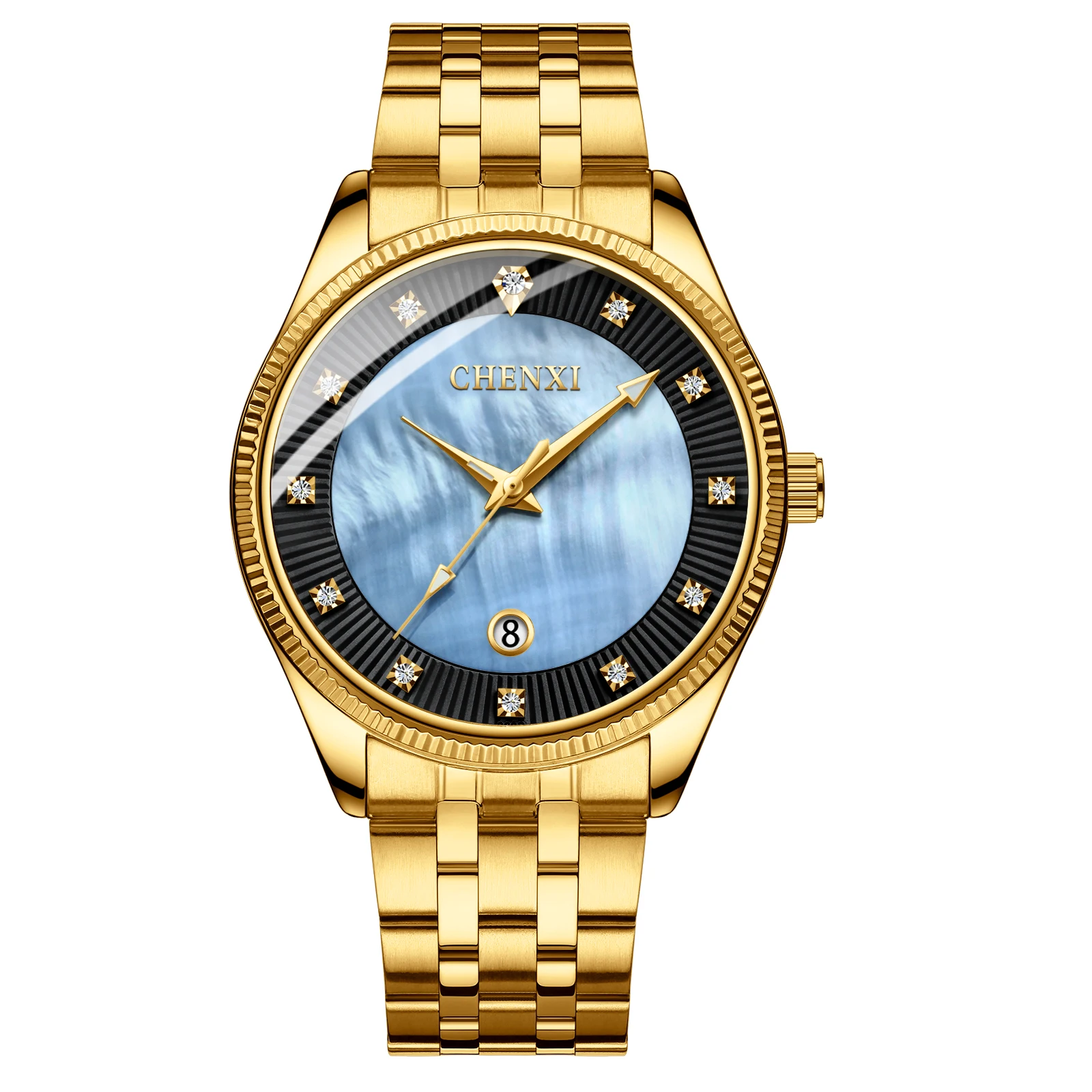 

New CHENXI Fashion Gold Men Watch Business Watches Luxury Top Brand Quartz Watches For Men 069B, 3-colors