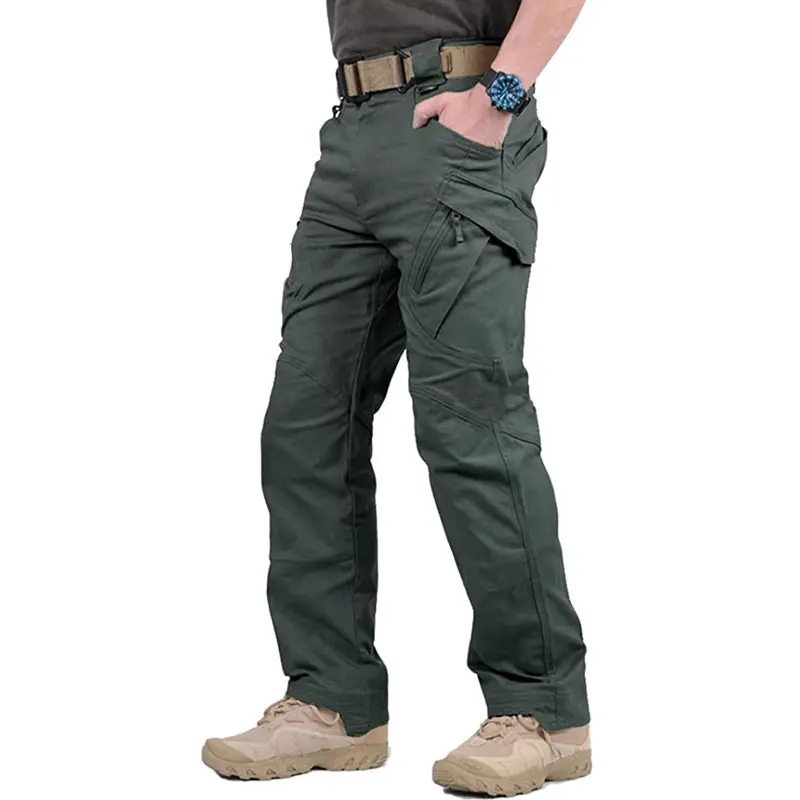 

Outdoor IX9 Tactical Pants Men Summer work Special Forces Army training pants camouflage overalls jungle pants, Black