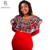 Hand made african print fabric cape for women ankara collar necklace