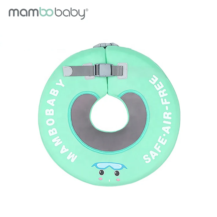 

Mambobaby best selling non-Inflatable baby toddlers infants neck float toys swimming pool bathtub, Green mambo fish/pink flamingo/ blue sea lion
