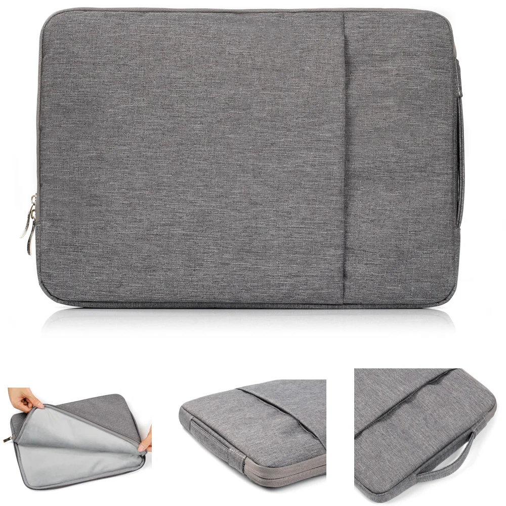 

Zipper Nylon Waterproof Bag for Macbook 11 12 13 15 inches Shockproof Tablet Bag Universal Liner Sleeve Pouch A1278 A1502 A1706