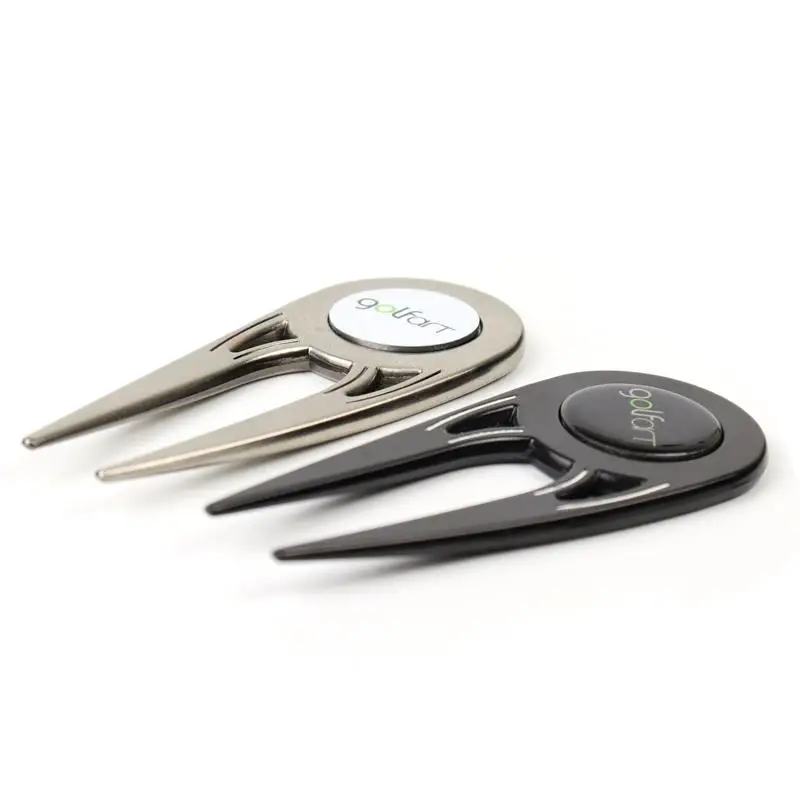 

Spot Golf Fork Metal Golf Green Fork Golf Marker Removable Ball Mark, Steel