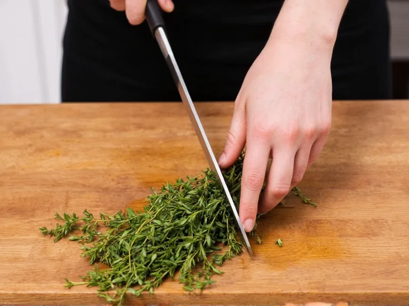 How to Chop Fresh Thyme: Quick & Proper Technique
