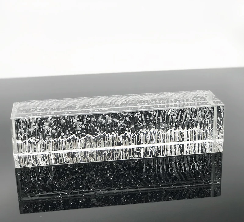 
Jingyage crystal glass blocks bubble sliver plated mirror effect glass bricks for wall use 