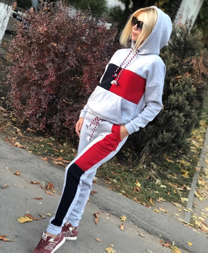 

Outfits Womens Tracksuits 2 Piece Set Sport Wears Sweatshirts Cotton Joggers Suits Women Sweatsuit Set, Picture