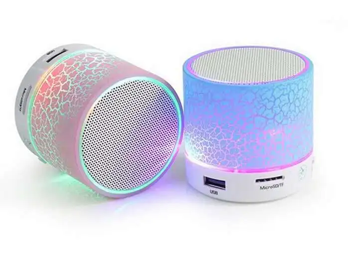 

A9 LED Mini Speakers Hands Free Portable Wireless Speaker With TF Card Mic USB Audio Music Player