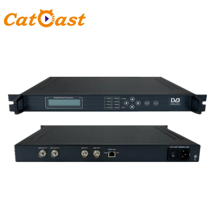 

Digital TV Headend System TS Stream with CAS ASI Stand Alone Scrambler