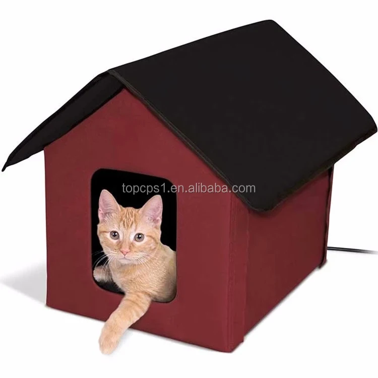 Outdoor heated kitty clearance house