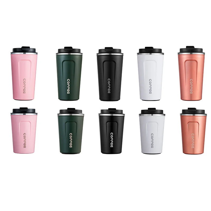 

380ml 510ml Eco-friendly Double Walled Stainless Steel Travel Coffee Mug Vacuum Insulated Reusable Coffee Tumbler Cup, 17 colors available