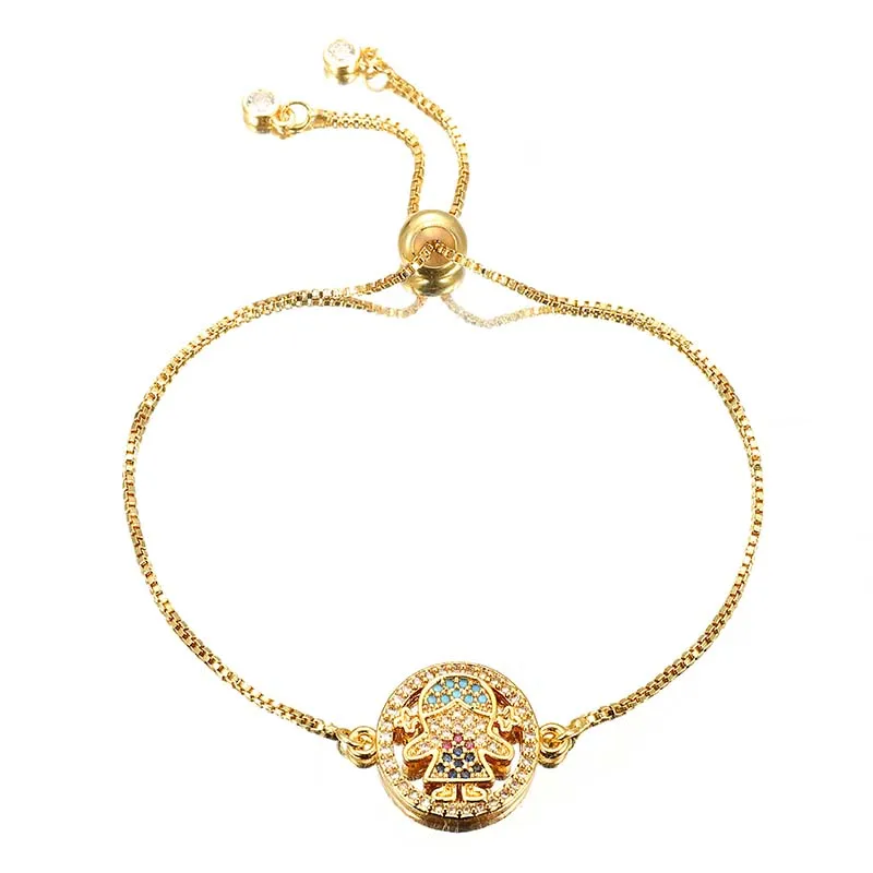 

Wholesale cute little girl set diamond adjustable bracelet jewelry