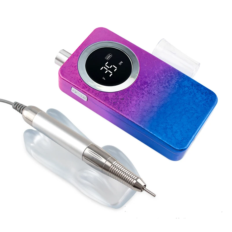 

Jinyi SN808V Professional 35000rpm Cordless Rechargeable Electric Nail Dill strong Machine, Gradient color