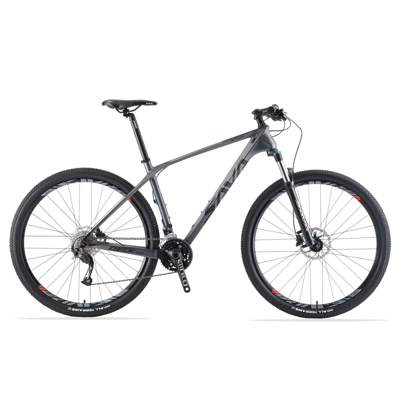 

Mountain Bike T800 27.5 Inch Carbon Fibre Frame Off-Road Men MTB SAVA Deck 2.0 Bicycle, Black grey, black red, white red