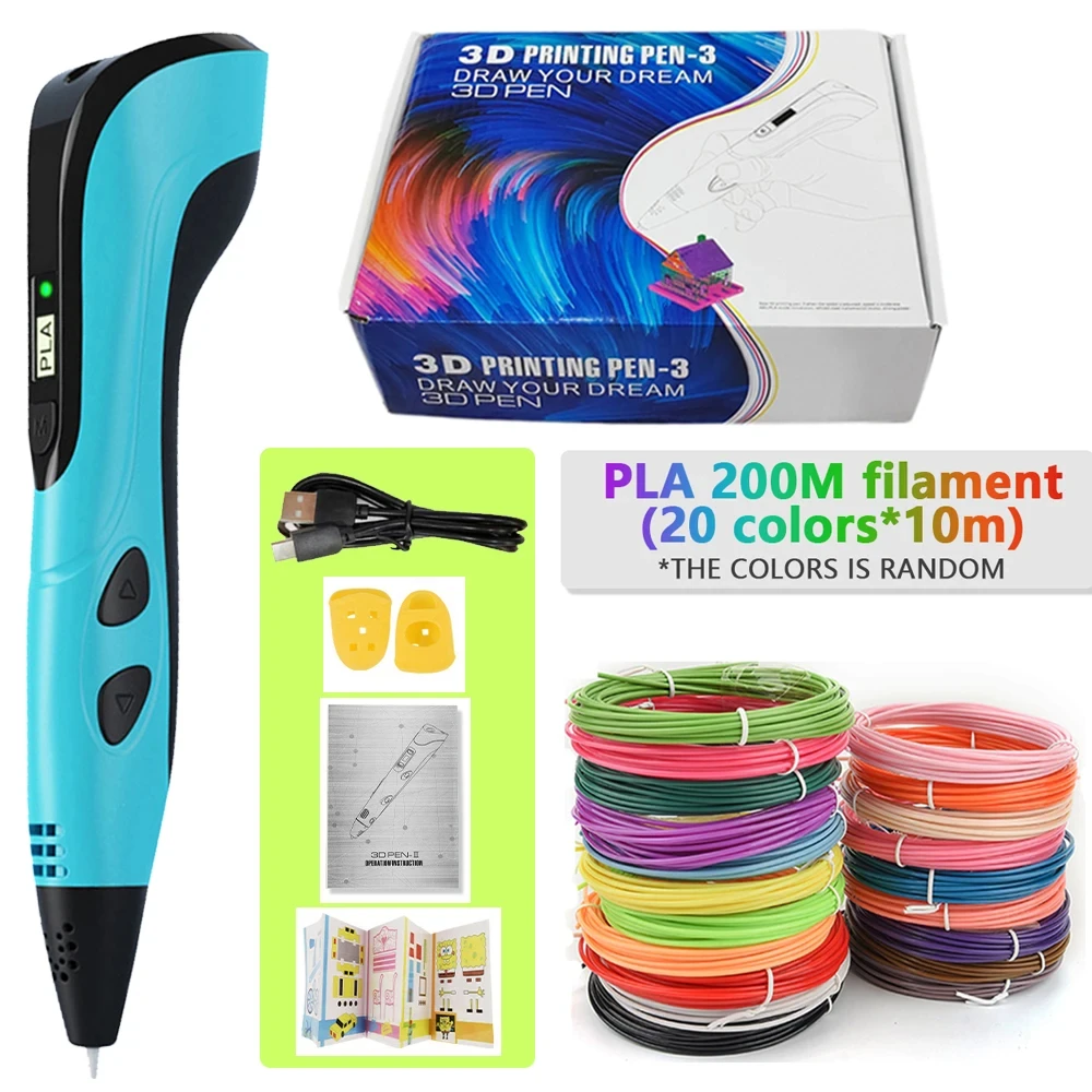 

Eonline New 3D Printing Pencil LCD Display Gel Art Craft Printer 3D Drawing Printing For Kids Creative Drawing