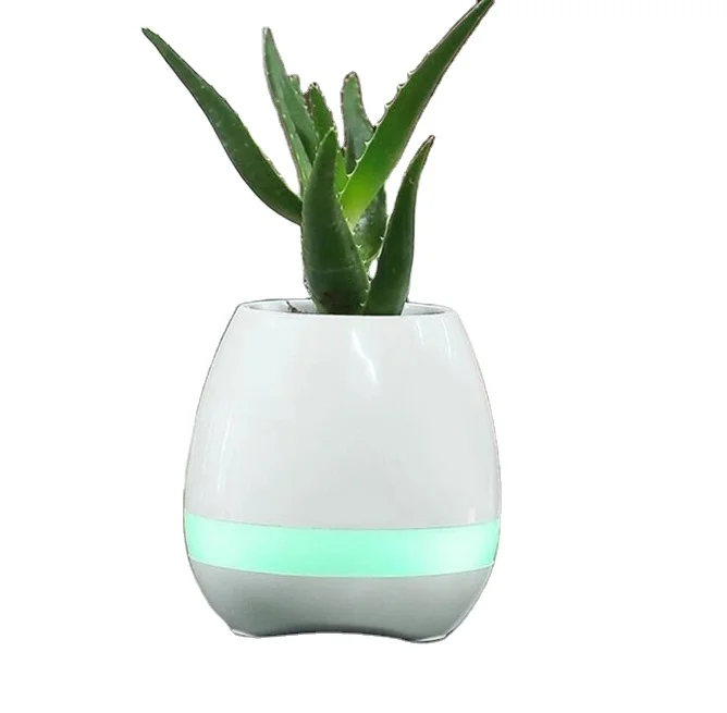 

Smart Flower Pot Can Play Music For Outdoor For Home Creative Smart Music Flower Pot Speaker BT With 3 Color Option