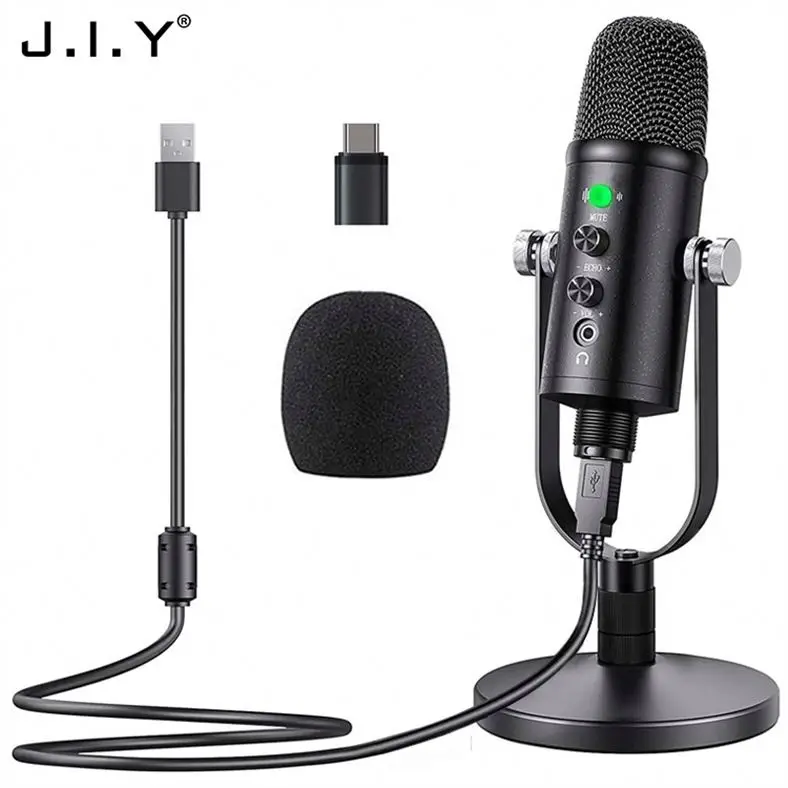 

BM-86 Good Selling Professional Metal Voice Recording Usb Condenser Studio Microphone, Black