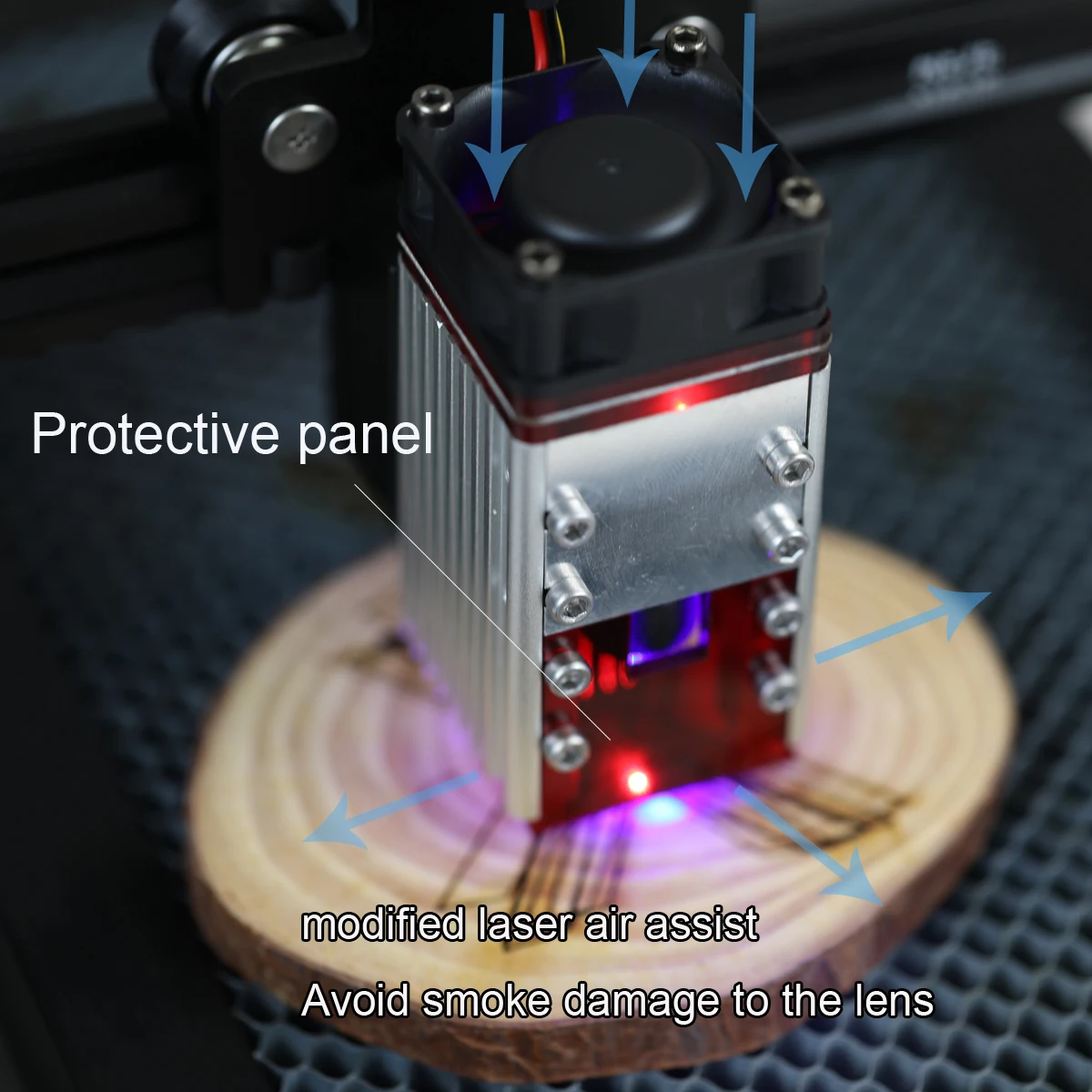 
2020 NEJE 30W 450nm laser module head kits for DIY With TTL / PWM Modulation for laser cutting machine laser engraving machine 