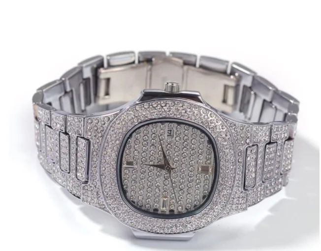 

Hip Hop Luxury Design Customized Iced Out Lab Diamonds Moissanite Ladies Watch