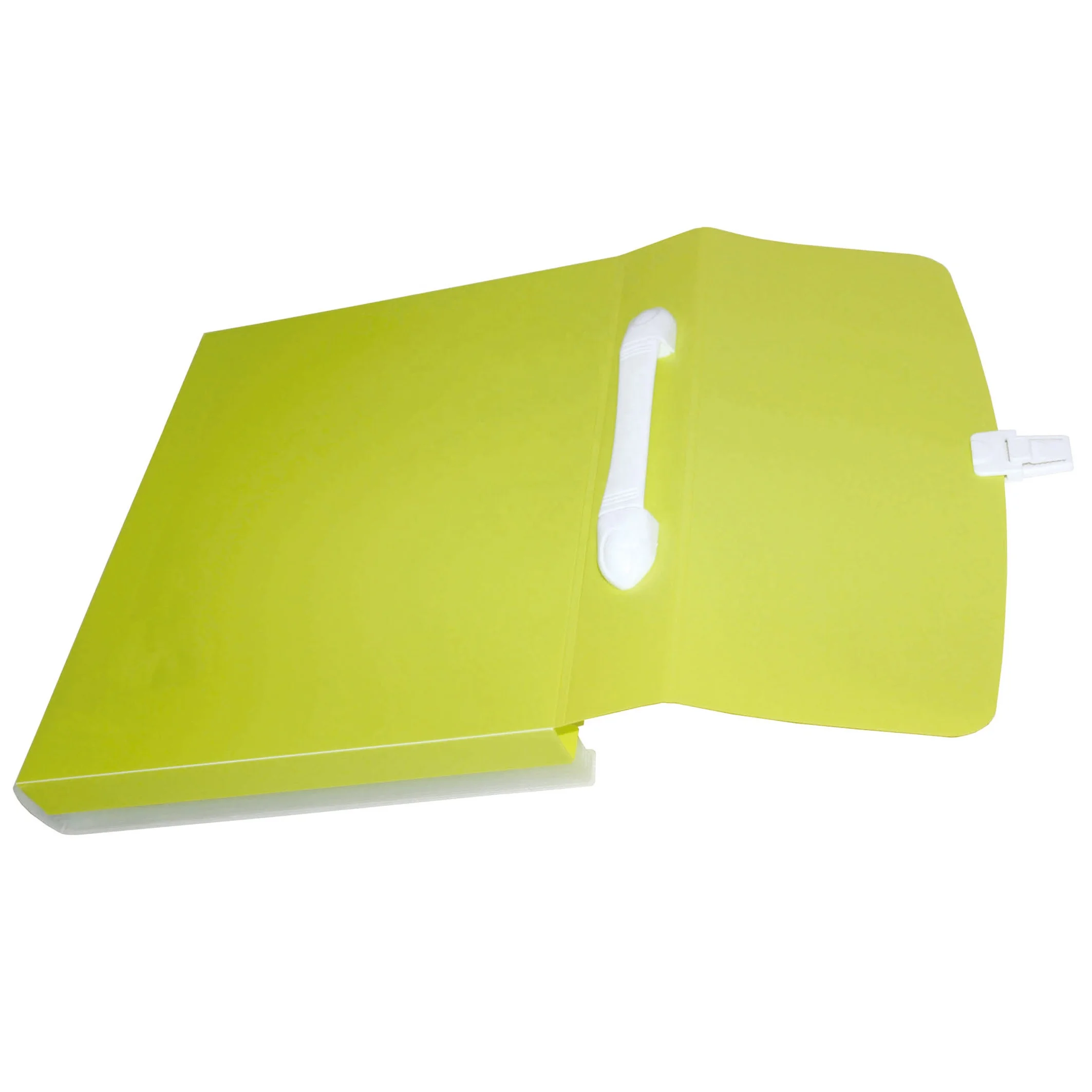 
Custom Plastic Green Color Expanding File Folder With Handle 
