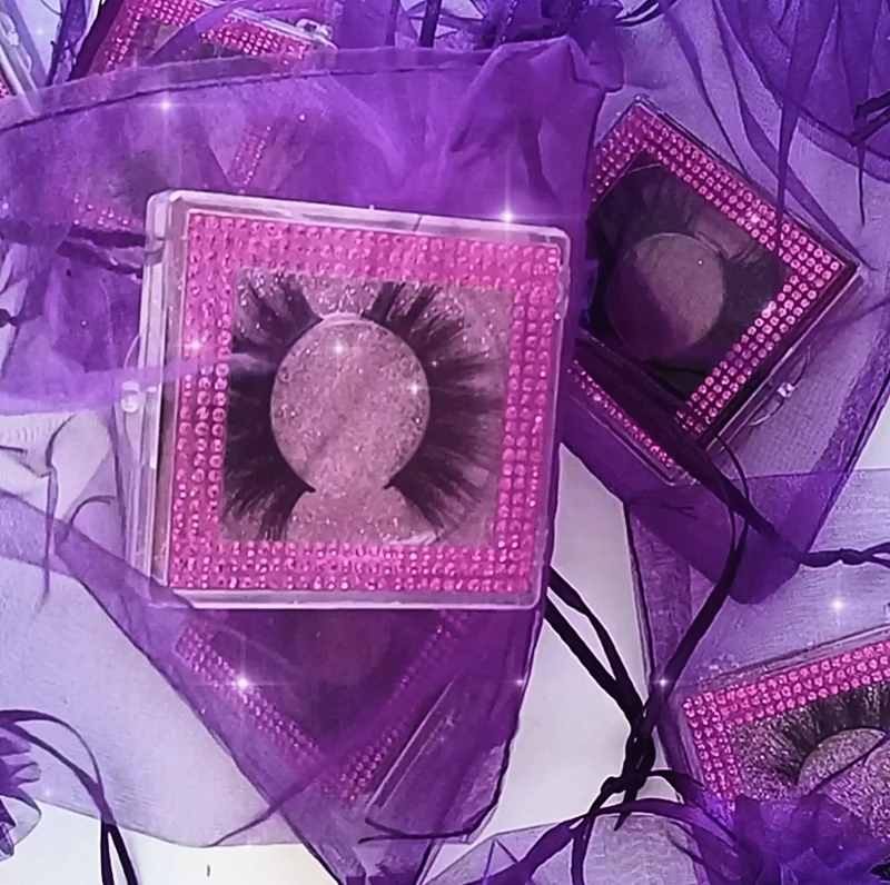 

Free samples Private Label Lashes wholesale 3D Fluffy Mink Eyelashes Box Package Vendor Customized Full Strip Lashes Case Boxes