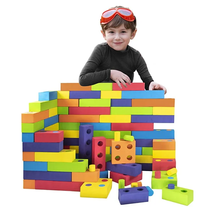 Colorful Block Set For Kids Safe Non Toxic Eva Foam Building Blocks ...