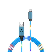 

Creative 3.1A Voice Controlled Music Flashing LED Usb Cable Smart Fast Charing for Type-C for Micro for iPhone