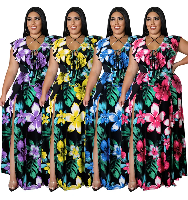 

Huiya Sexy high quality plus size women's dresses women elegant casual dresses for beach party birthday