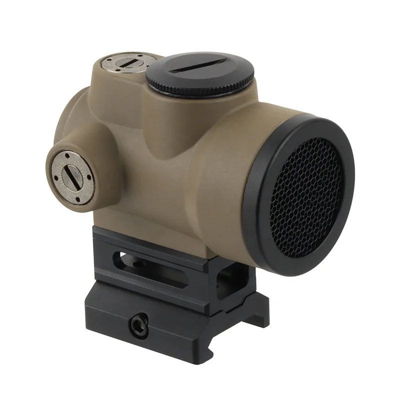 

Tactical gun accessories hunting 1x30 optics reflex lens MRO 2 MOA mini red dot sight with low picatinny rail mount, De