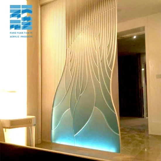 

Modern design hotel or living room decoration acrylic room divider, Customize
