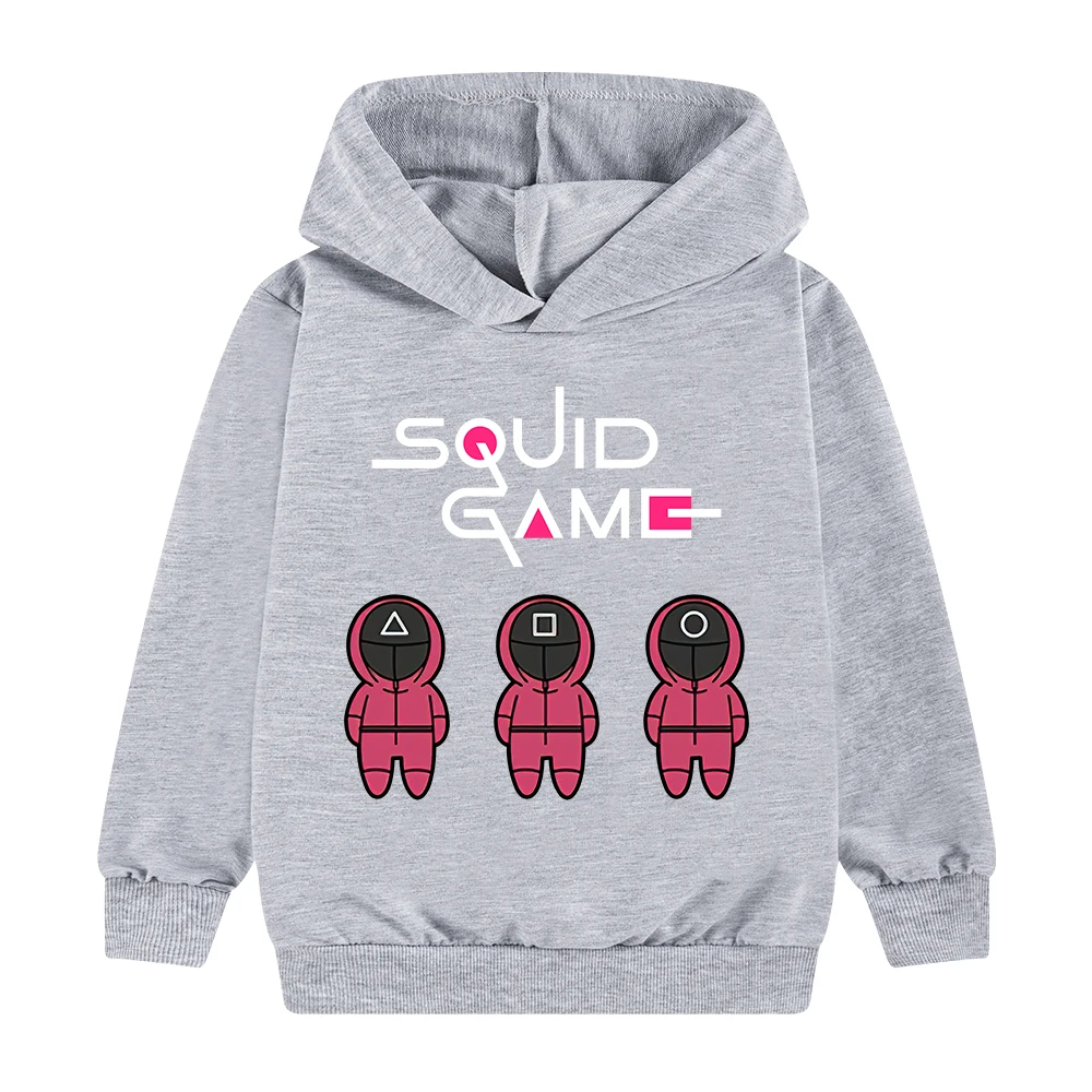 

Squid game Quality hoodie loose casual boys and girls wholesale hoodie cartoon game custom hoodie