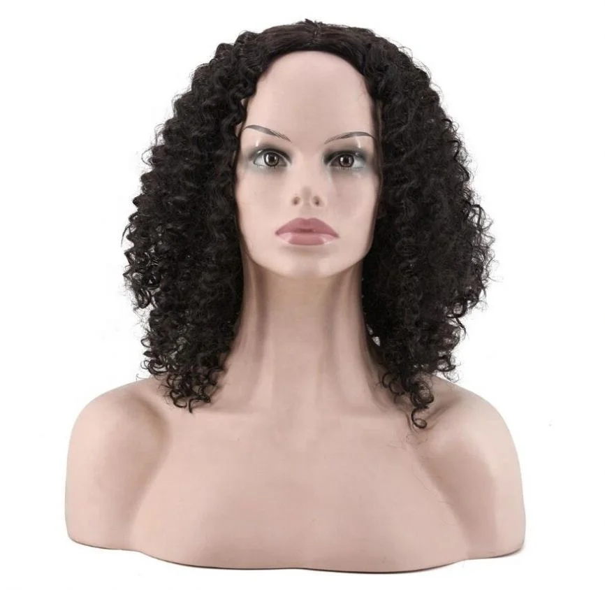 

Jhcentury Hand-Rolled Tube Long Curly Wig Synthetic Wigs Fashion Wigs For Ladies With Curly Hair, Black