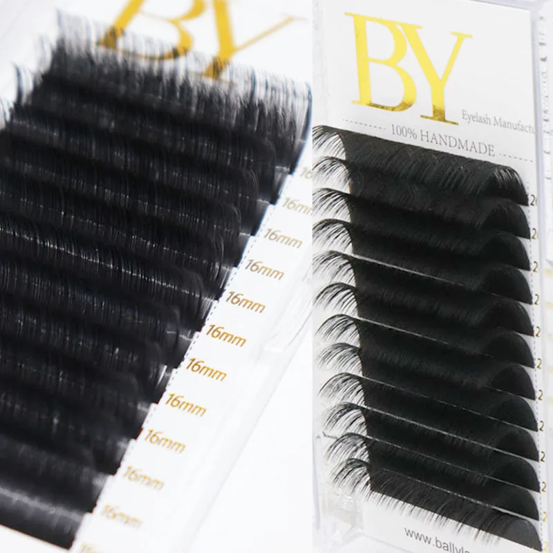 

BY Professional Wholesale Silk Lashes Russian Volume for Eyelash Extension, Black