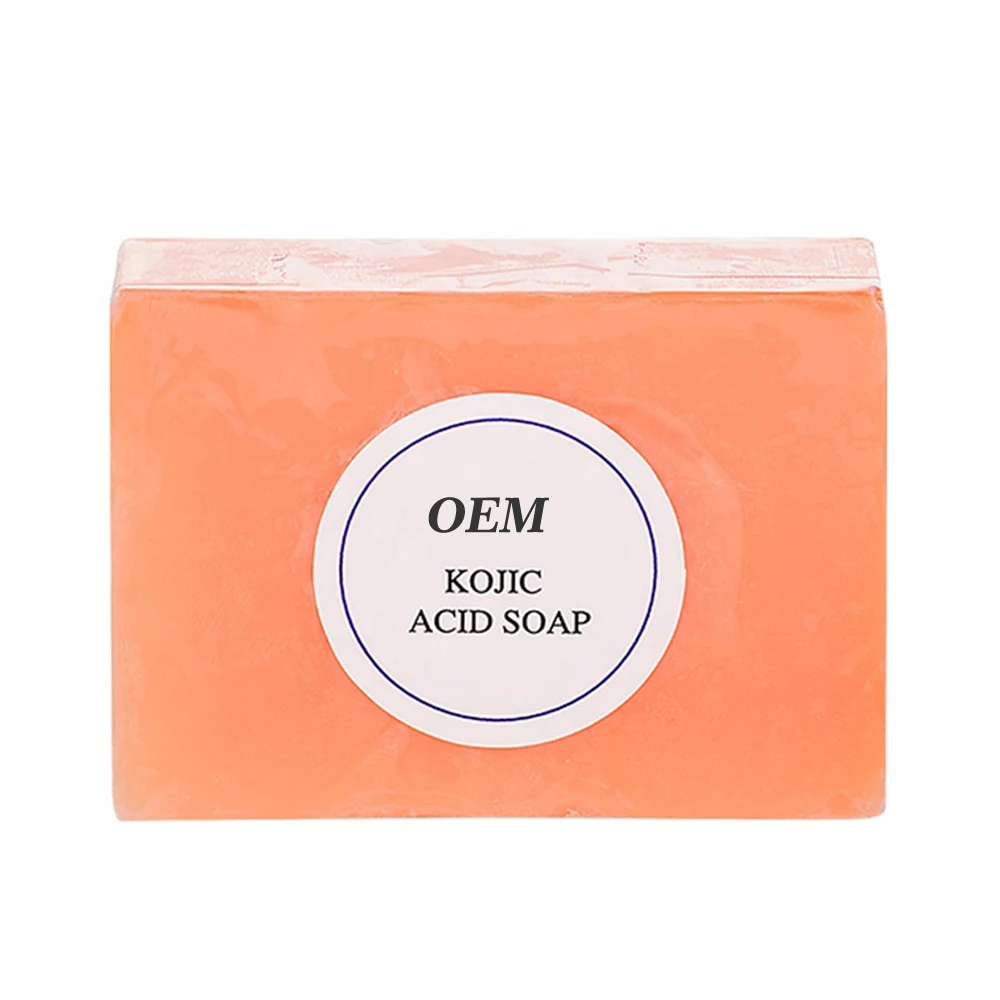 

Organic Handmade Carrot Extract Kojic Acid Face White Exfoliating Natural Facial Lightening Soap Bars Whitening Skin