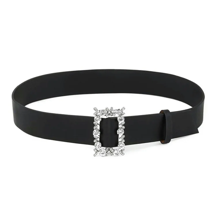

PU Leather Belts Woman Rhinestone Buckle Designer Belts Famous Brands Women Belt Manufacturer Female Autumnwell 105*4.5cm 105CM