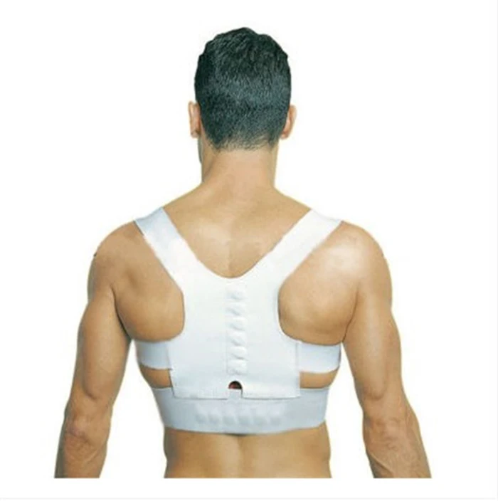 

Wholesale Elastic Gym Orthopedic Back Support Belt OEM/ODM Customized Posture Corrector Adult, White and black