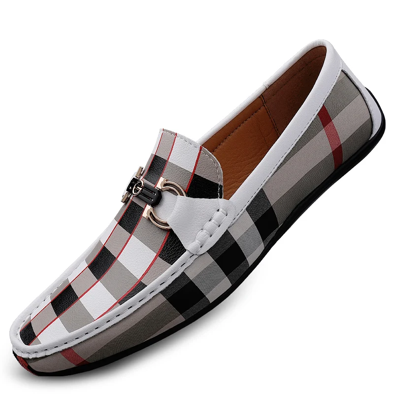 

wholesale Men's custom genuine Leather Loafer Shoes mens moccasins comfortable driving shoes