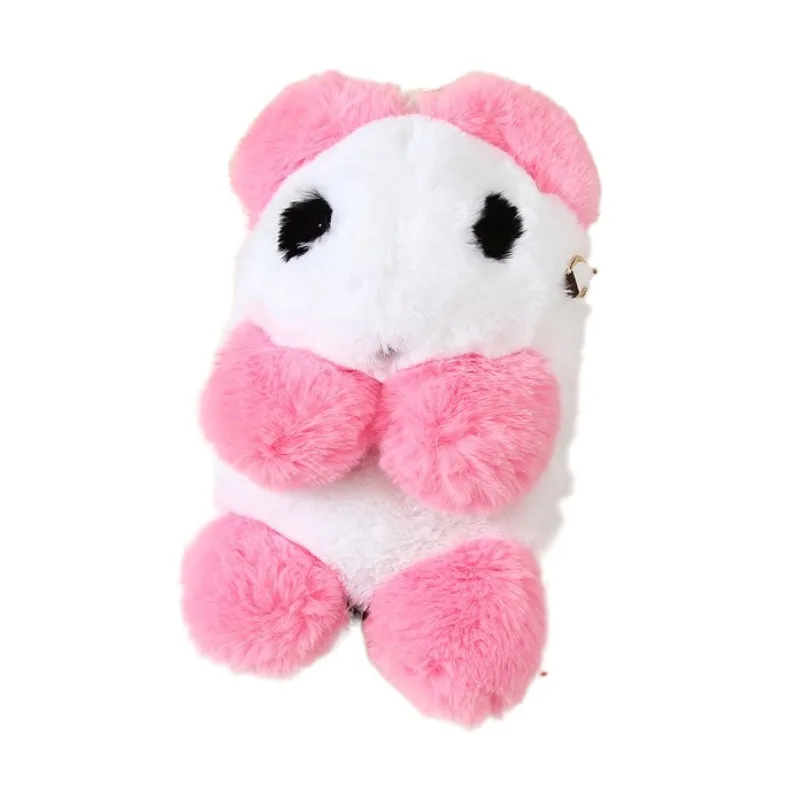 

Cartoon panda image decoration faux fur bag, 20 colors